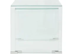 vidaXL Zweiteiliges Satztisch-Set aus gehärtetem Glas Transparent 244191