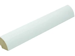 Viertelstab 22 mm x 22 mm Weiß Lackiert