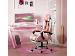 Vinsetto Gamingstuhl mit Kopfstütze 360° Drehbar 64 x 67 x 119-127 cm