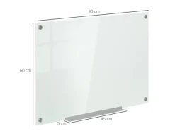 Vinsetto Whiteboard mit 4 Stifte 6 Magnete 1 Schwamm