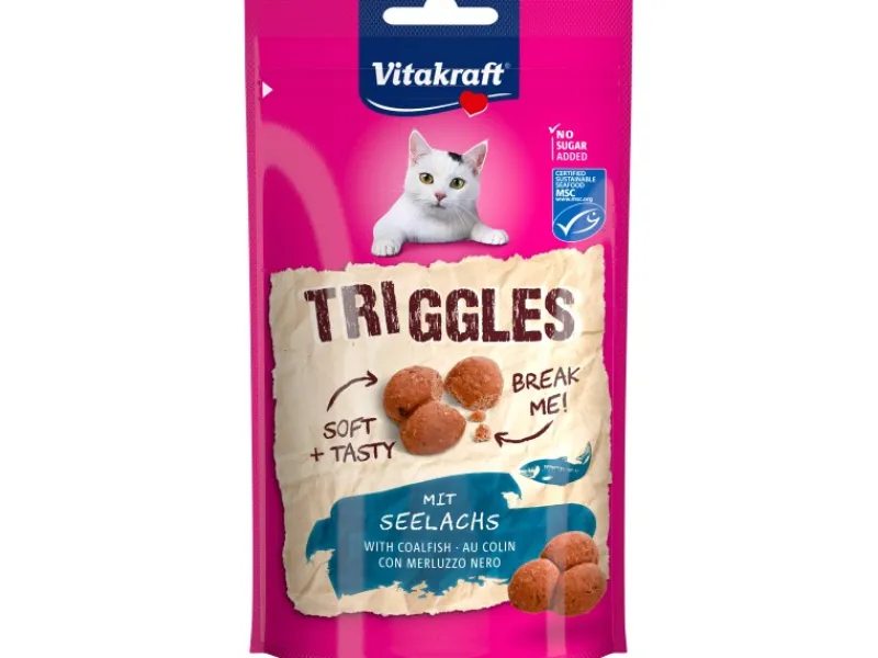 Vitakraft Katzenbedarf^Triggles mit Seelachs MSC für Katzen 40 g