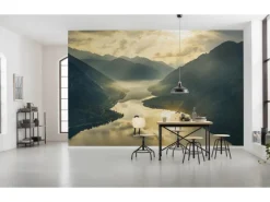 Komar Fototapeten^Vlies Fototapete Gold Mountains 400x250 cm