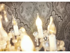 AS-Creation Dekorative Tapeten^Vliestapete Barock Ornament Glänzend Glatt Schwarz Dunkelgrau FSC®