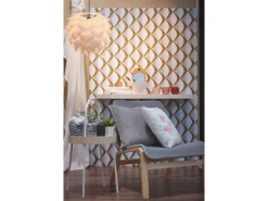 AS-Creation Vliestapete 3D Design Glänzend Leicht Strukturiert Gold Weiß FSC®