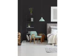 AS-Creation Dekorative Tapeten^Vliestapete Trendwall 2 Uni Schwarz FSC®