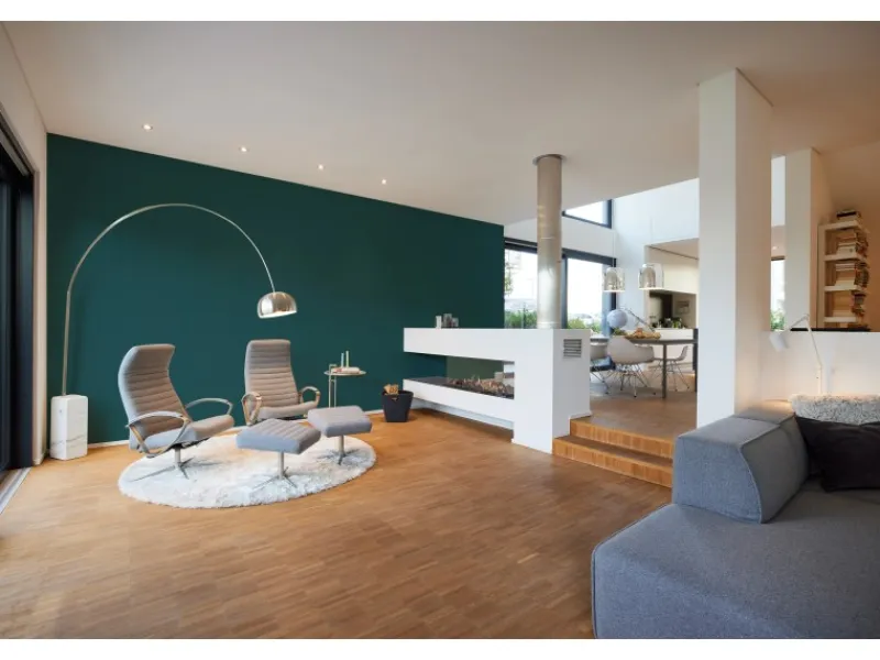 AS-Creation Dekorative Tapeten^Vliestapete Uni Matt Leicht Strukturiert Blaugrün FSC®