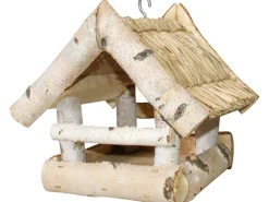 Vogelfutterhäuschen Strohdach 19 cm x 19 cm