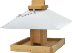 Vogelbedarf^Vogelhaus aus Pinie Zinkdach 26 cm x 24 cm