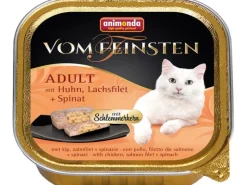 Animonda Katzenbedarf^Vom Feinsten Katzen-Nassfutter Adult Huhn und Lachsfilet und Spinat 100 g