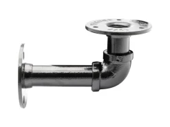 Wagner Regalträger Industrial Pipe Ø 3,25 cm x 12 cm Schwarz