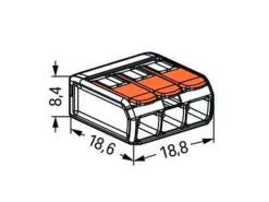 Wago Leitern^Hebelklemme 50 Stück