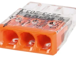 Wago Leitern^Verbindungsdosenklemme 3-polig Ø 0,5 mm - 2,5 mm