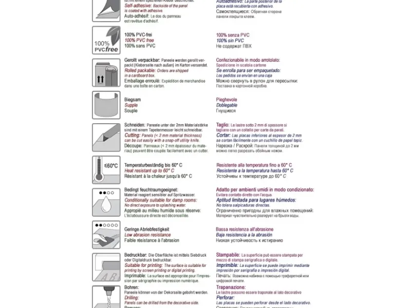 WALLFACE 10324 DECO SILVER Wandpaneel Spiegel Design Glanz-Optik Silber 2600 mm x 1000 mm x 1,0 mm 2,60 m2 Silber