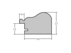 WANDStyle Bilderrahmen H390 aus Massivholz in 40 x 60 cm im Stil Landhaus