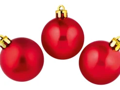 Weihnachtskugel-Set Rot