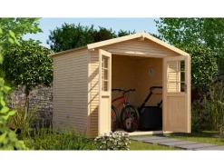 Weka Gartenhaus 218 Gr.2, 28 mm, Satteldach mit Line, , DT