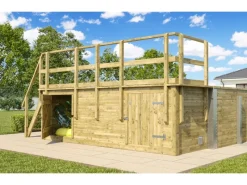 Weka Mosaik^Massivholzpool 595 Gr.1 490 x 309 x 203 cm Blau Mosaik