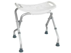 Wenko Hocker^Badhocker Secura klappbar Kunststoff 53,5 x 44,5-48,0 x 40-47 cm Weiß