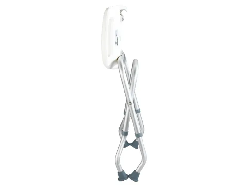 Wenko Hocker^Badhocker Secura klappbar Kunststoff 53,5 x 44,5-48,0 x 40-47 cm Weiß