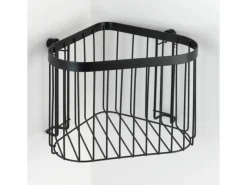 Wenko Eckablage Classic Plus Black Stahl 23,5 x 16,5 x 18,5 cm Schwarz