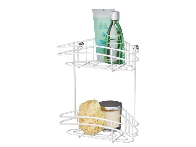 Wenko Eckregal Classic Plus 2 Etagen Weiß