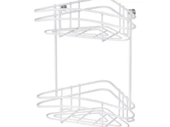 Wenko Eckregal Classic Plus 2 Etagen Weiß