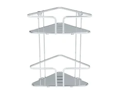 Wenko Eckregal Termoli Edelstahl 2 Etagen