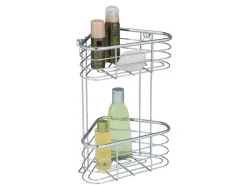 Wenko Eckregal Trestina Edelstahl 2 Etagen