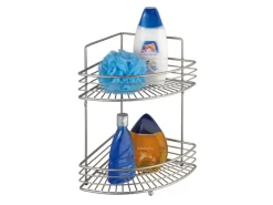 Wenko Eckregale^Eckwandregal Milano 2 Etagen Chrom satiniert