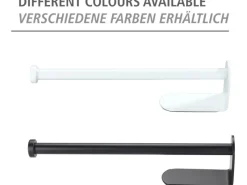 Wenko Aufbewahrung^Küchenrollenhalter Nio Selbstklebend 27,5 cm x 4,5 cm x 7 cm Schwarz