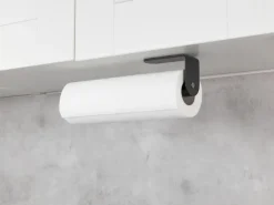 Wenko Aufbewahrung^Küchenrollenhalter Nio Selbstklebend 27,5 cm x 4,5 cm x 7 cm Schwarz