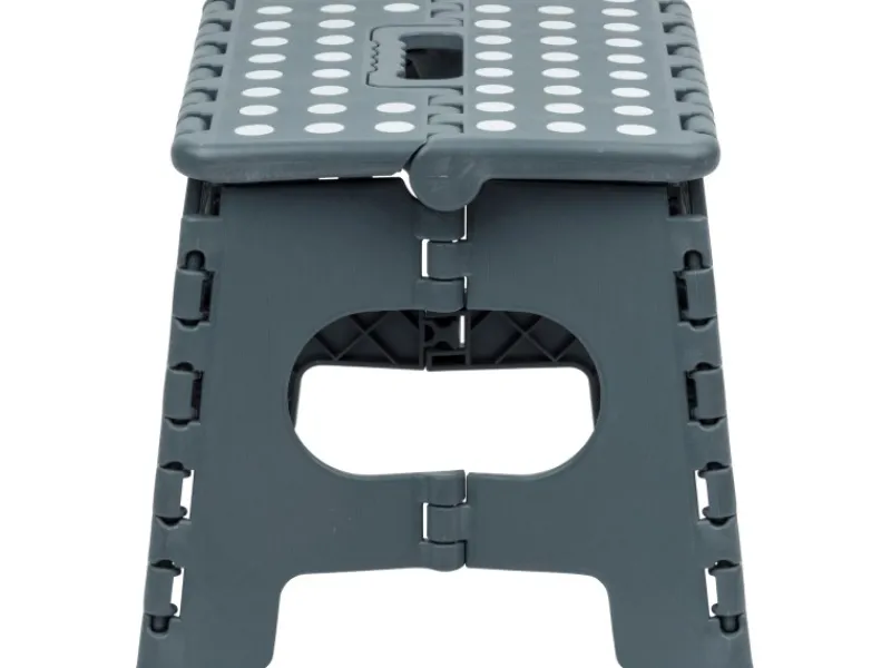 Wenko Klapptritt Rutschfest mit gummierten Füßen Grau