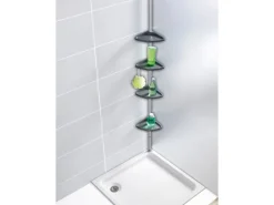 Wenko Eckregale^Teleskop-Duschecke Compact Aluminium