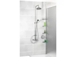 Wenko Teleskop-Duschecke Easy Silber