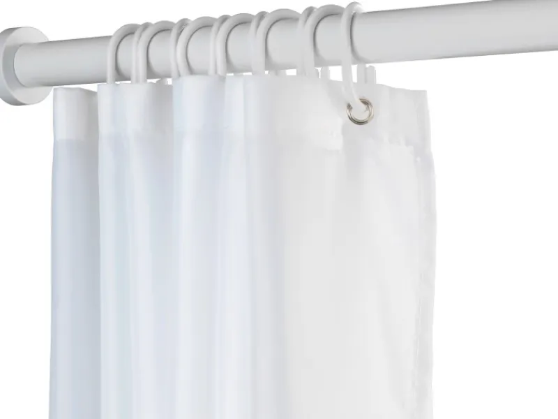 Wenko Teleskop-Duschvorhangstange Luz ausziehbar rostfrei 110 cm - 185 cm