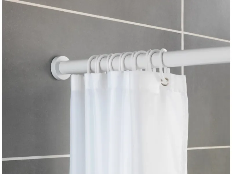 Wenko Teleskop-Duschvorhangstange Luz ausziehbar rostfrei 70 cm - 115 cm