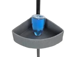 Wenko Teleskop-Eckregal Villata mit 3 Körben 28 x 20,5 x 275 cm Schwarz-Grau