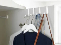 Wenko Garderoben^Türgarderobenhaken Weiß-matt 4er-Set