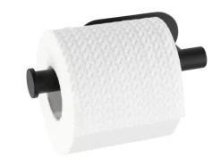 Wenko Turbo-Loc Edelstahl Toilettenpapierhalter Orea Black Matt 16 x 4.5 x 7 cm