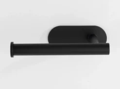 Wenko Turbo-Loc Edelstahl Toilettenpapierhalter Orea Black Matt 16 x 4.5 x 7 cm