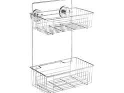 Wenko Wandregale^Vacuum-Loc Wandregal Bari Chrom 2 Etagen