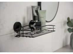 Wenko Wandregale|Aufbewahrung^Wandablage Vacuum-Loc Schwarz