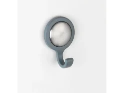 Wenko Klebefolien^Wandhaken Osilo Grau 2er Set selbstklebend Kunststoff 4 x 6 x 2.5 cm Grau