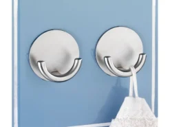 Wenko Klebefolien^Wandhaken Rondo selbstklebend Edelstahl matt