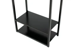 Westmann Regale Schwarz^Stahl Kaminholzregal Porthos Schwarz 40x20x120 cm