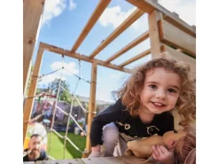 Wickey Sitzbänke^Spielturm Smart Surf Klettergerüst mit Rutsche Pastellblau