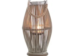 Windlicht Bambus Ø 23 cm x 50,5 cm Natur