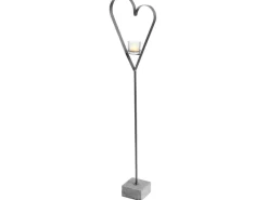 Windlicht Herz auf Betonfuß 140 cm