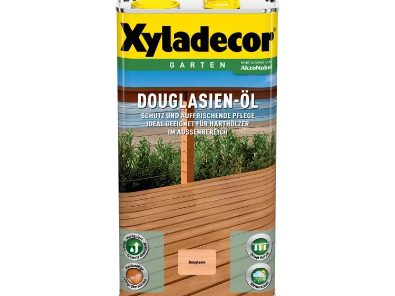 Xyladecor Holzfarben^Douglasien-Öl Holzschutz für außen seidenglänzend 5 l