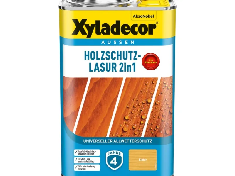 Xyladecor Grundierung|Holzfarben^Holzschutz-Lasur 2in1 matt 4 l